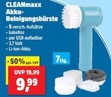 Akku-Reinigungsbürste von CLEANmaxx für 9,99 € bei Thomas Philipps im Angebot Akku-Reinigungsbürste von CLEANmaxx im aktuellen Thomas Philipps Prospekt