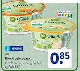 Bio-Fruchtquark von Bio im aktuellen ALDI SÜD Prospekt für 0,85 €