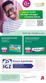 Aktueller mea - meine apotheke Prospekt (Kreuzau, 4 Seiten zum blättern mea - meine apotheke Prospekt Unsere Juni-Angebote mit 4 Seiten