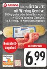 Aktuelles Frische Bratwurst mit Wirsing-Gemüse. Angebot bei E center in Bielefeld ab 6,99 €