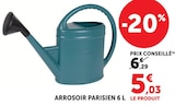 Arrosoir Parisien 6 L - Super U Arrosoir Parisien 6 L à 5,03 € dans le catalogue Super U