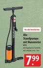 Alu-Standpumpe mit Manometer Angebote von Prophete bei famila Nordost Langenhagen für 7,99 €