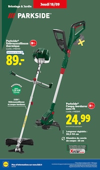 Promotion Fourche dans le prospectus Lidl, valable du 18/09/2025 au 24/09/2025 Promo Fourche dans le catalogue Lidl du moment à la page 38