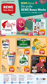 Aktueller REWE Prospekt mit Bacardi, "Dein Markt", Seite 1
