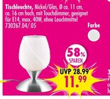 Tischleuchte im Angebot bei SB Möbel Boss in Halle Tischleuchte Angebote bei SB Möbel Boss Halle für 11,99 €