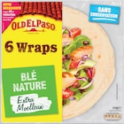 6 Wraps au Blé Nature Extra Moelleux - Old El Paso dans le catalogue Intermarché Super