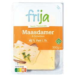 Maasdamer in Scheiben