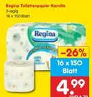 Toilettenpapier Kamille im Netto Marken-Discount Prospekt Toilettenpapier Kamille von Regina im aktuellen Netto Marken-Discount Prospekt für 4,99 €