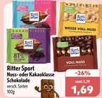 Nussklasse Schokolade im Angebot bei aktiv & irma in Oldenburg Nussklasse Schokolade Angebote von Ritter Sport bei aktiv & irma Oldenburg für 1,69 €