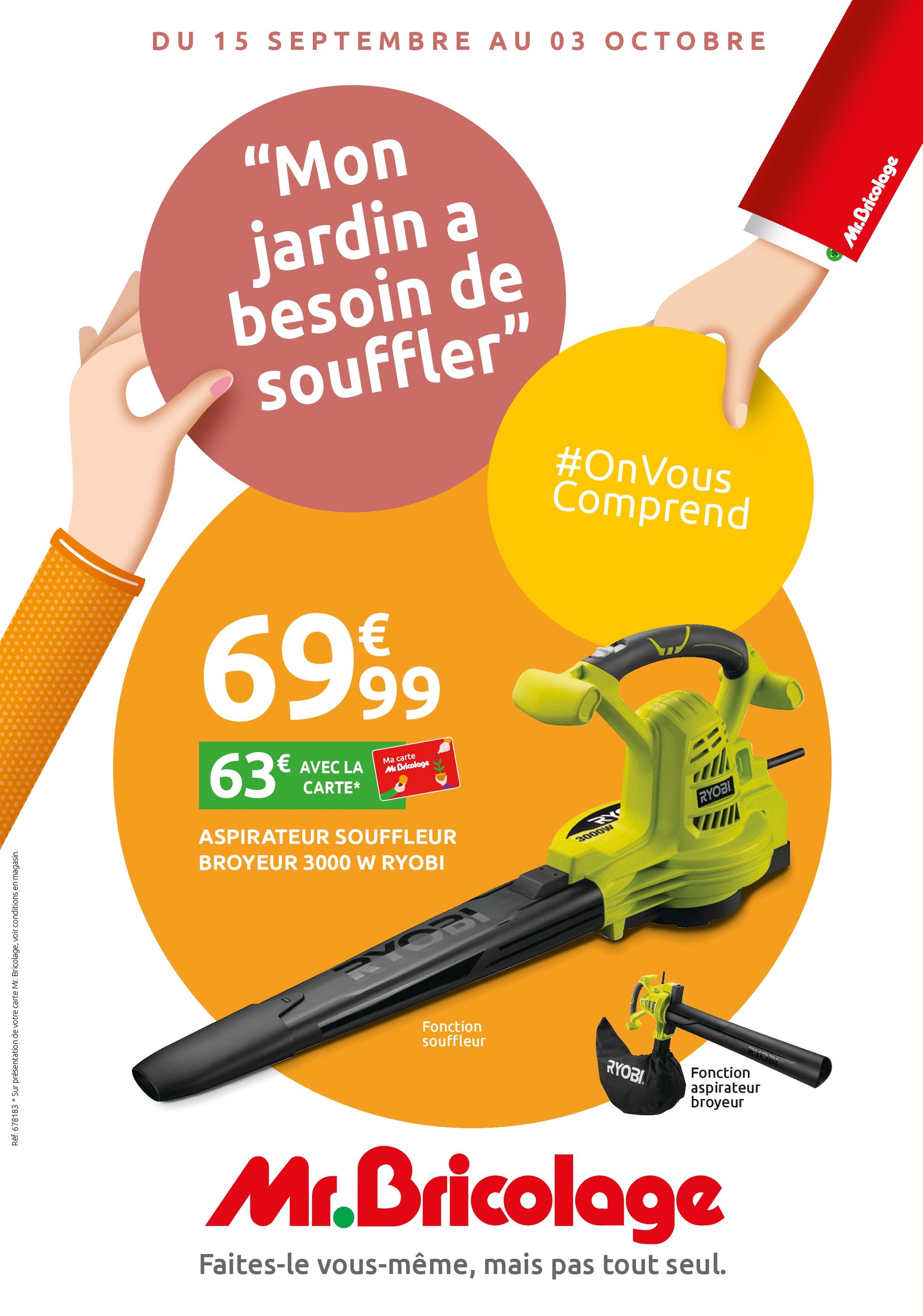 Catalogue Mr Bricolage à Villars-en-Pons, avec 24 pages Prospectus Mr Bricolage à Villars-en-Pons, "Mon jardin a besoin de souffler", 24 pages, 15/09/2021 - 03/10/2021