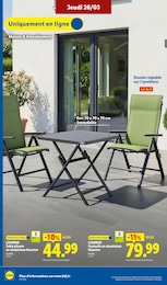 Offre Table Pliante dans le catalogue Lidl du moment à la page 44