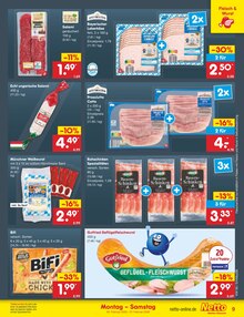 Wurst im Netto Marken-Discount Prospekt "Aktuelle Angebote" mit 40 Seiten (München)