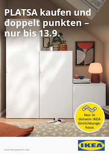 Aktueller IKEA Prospekt (Calw, 1 Seite zum blättern IKEA Prospekt PLATSA kaufen und doppelt punkten - nur bis 13.9. mit 1 Seite