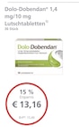 LINDA Heinsberg - Dolo-Dobendan 1,4 mg/10 mg Lutschtabletten Angebot im Prospekt Dolo-Dobendan 1,4 mg/10 mg Lutschtabletten bei LINDA im Heinsberg Prospekt für 13,16 €