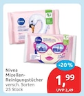 Mizellen-Reinigungstücher von Nivea für 1,99 € bei budni im Angebot Mizellen-Reinigungstücher von Nivea im aktuellen budni Prospekt