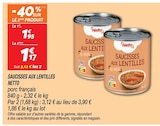 Saucisses aux Lentilles - Netto dans le catalogue Netto