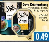 Katzennahrung im Angebot bei EDEKA in Gießen Katzennahrung Angebote von Sheba bei EDEKA Gießen für 0,49 €
