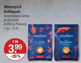 Kaffeepads von Mövenpick im aktuellen V-Markt Prospekt für 3,99 €