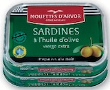 Sardines à l'huile d'olive vierge extra - LES MOUETTES D'ARVOR en promo chez Super U Rouen à 3,93 €
