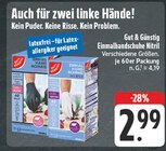Einmalhandschuhe Nitril im Angebot bei EDEKA in Schweinfurt Einmalhandschuhe Nitril Angebote von Gut & Günstig bei EDEKA Schweinfurt für 2,99 €