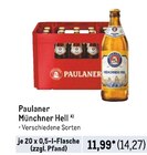 Münchner Hell Angebote von Paulaner bei Metro Ettlingen für 14,27 €