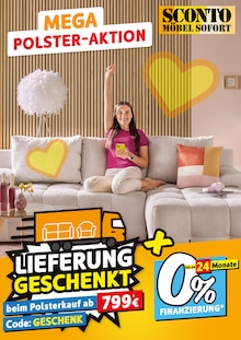 Sconto SB Prospekt MEGA POLSTERAKTION mit 1 Seite