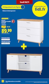 Commode Angebote im Prospekt "Votre quotidien à petits prix, ça vaut le coup." von Lidl Commode Angebote im Prospekt "Votre quotidien à petits prix, ça vaut le coup." von Lidl auf Seite 64
