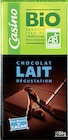 Chocolat au lait dégustation - CASINO BIO dans le catalogue Géant Casino