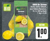 Aktuelles Bio Zitronen Angebot bei EDEKA in Nürnberg ab 1,00 €