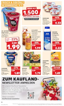 Sahne im Kaufland Prospekt "KNÜLLER" mit 64 Seiten (Karlsruhe)