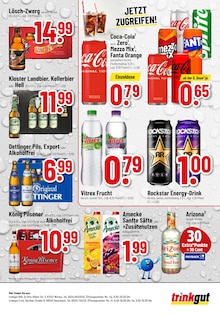 Coca Cola im aktuellen Trinkgut Prospekt (Bensheim) Coca Cola im Trinkgut Prospekt "Aktuelle Angebote" mit 8 Seiten (Bensheim)