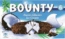 Glace - BOUNTY dans le catalogue Géant Casino BOUNTY glacé - BOUNTY à 1,79 € en promo chez Géant Casino