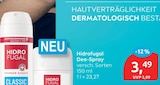 Deo-Spray von Hidrofugal für 3,49 € bei budni im Angebot Deo-Spray von Hidrofugal im aktuellen budni Prospekt
