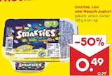 Netto Marken-Discount Nietwerder - Smarties, Lion oder Nesquik Joghurt Angebot im Prospekt Smarties, Lion oder Nesquik Joghurt bei Netto Marken-Discount im Nietwerder Prospekt für 0,49 €