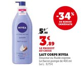 Lait Corps - Nivea en promo chez U Express Drancy à 3,89 €