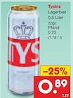 Aktuelles Tyskie Angebot bei Netto Marken-Discount in Goslar ab 0,89 €