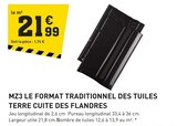 Promo Mz3 le format traditionnel des tuiles terre cuite des flandres à 21,99 € dans le catalogue Tout Faire à Lisbourg