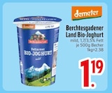 Bio-Joghurt im Angebot bei EDEKA in Kempten Bio-Joghurt Angebote von Berchtesgadener Land bei EDEKA Kempten für 1,19 €