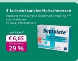 Septolete mit Eukalyptus-Geschmack im aktuellen Prospekt bei mea - meine apotheke in Seelze