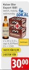 E center Süßen - Kaiser Bier Export 1881 Angebot im Prospekt Kaiser Bier Export 1881 bei E center im Süßen Prospekt für 30,00 €