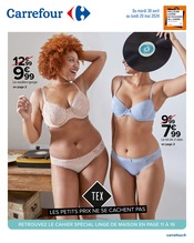 Promos Sous-Vêtements Femme dans le catalogue "TEX les petits prix ne se cachent pas" de Carrefour à la page 1