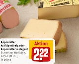 Aktuelles Appenzeller kräftig-würzig Angebot bei REWE in Mülheim (Ruhr) ab 2,22 €