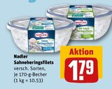 Sahneheringsfilets Angebote von Nadler bei REWE Herne für 1,79 €