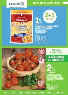 Prospectus E.Leclerc à Talence, "TOUT CE QUI COMPTE POUR VOUS EXISTE À PRIX E.LECLERC", 24 pages de promos valables du 05/08/2025 au 16/08/2025