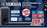 YAS-209 Soundbar mit Subwoofer Angebote von YAMAHA bei expert Beckingen für 209,24 €