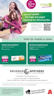 Aktueller mea - meine apotheke Prospekt (Bad Kissingen, 4 Seiten zum blättern mea - meine apotheke Prospekt Unsere Oktober-Angebote mit 4 Seiten