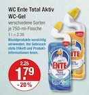 Total Aktiv WC-Gel im V-Markt Prospekt Total Aktiv WC-Gel von WC Ente im aktuellen V-Markt Prospekt für 1,79 €