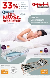 Aktueller Opti-Wohnwelt Möbel & Einrichtung Prospekt in Stuhr und Umgebung, "Schlafen jetzt Steuerfrei" mit 8 Seiten, 27.08.2026 - 19.09.2026