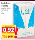 Lait demi-écrémé stérilisé U.H.T. en promo chez Norma Reims à 0,92 €