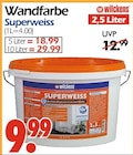 Wandfarbe Superweiss Angebote von Wilckens bei Wreesmann Hoyerswerda für 9,99 €